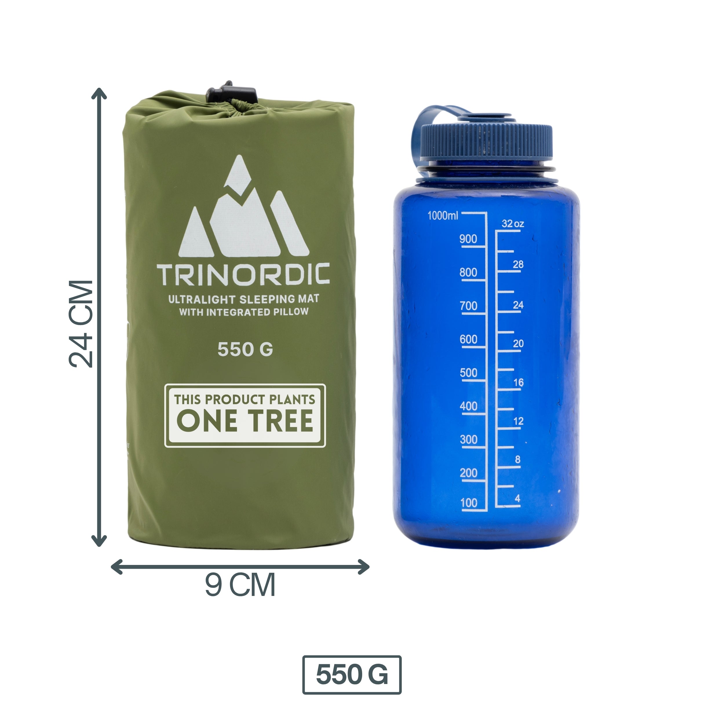 Vestra P – Ultralight Sleeping Pad 550g with pillow