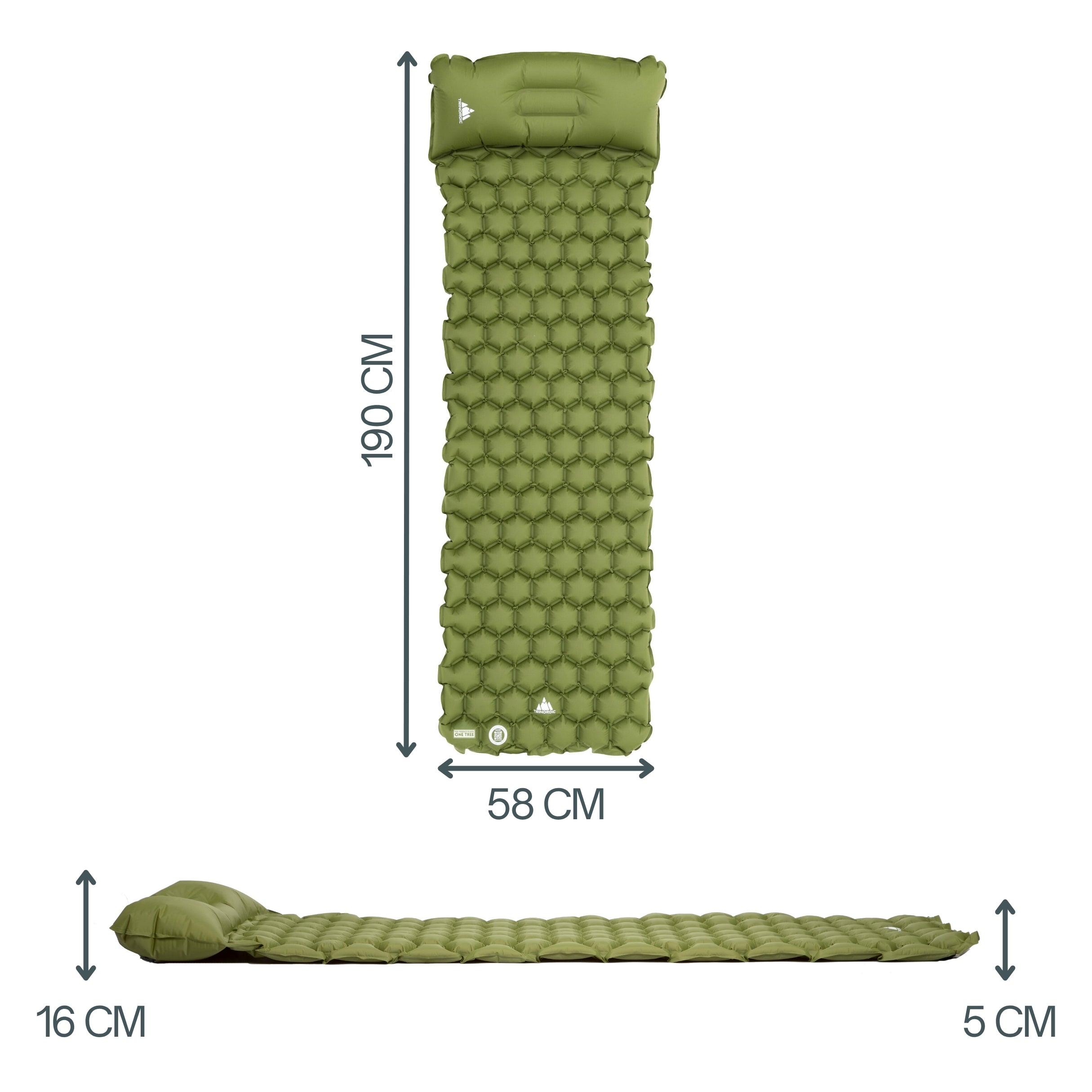 Vestra P – Ultralight Sleeping Pad 550g with pillow