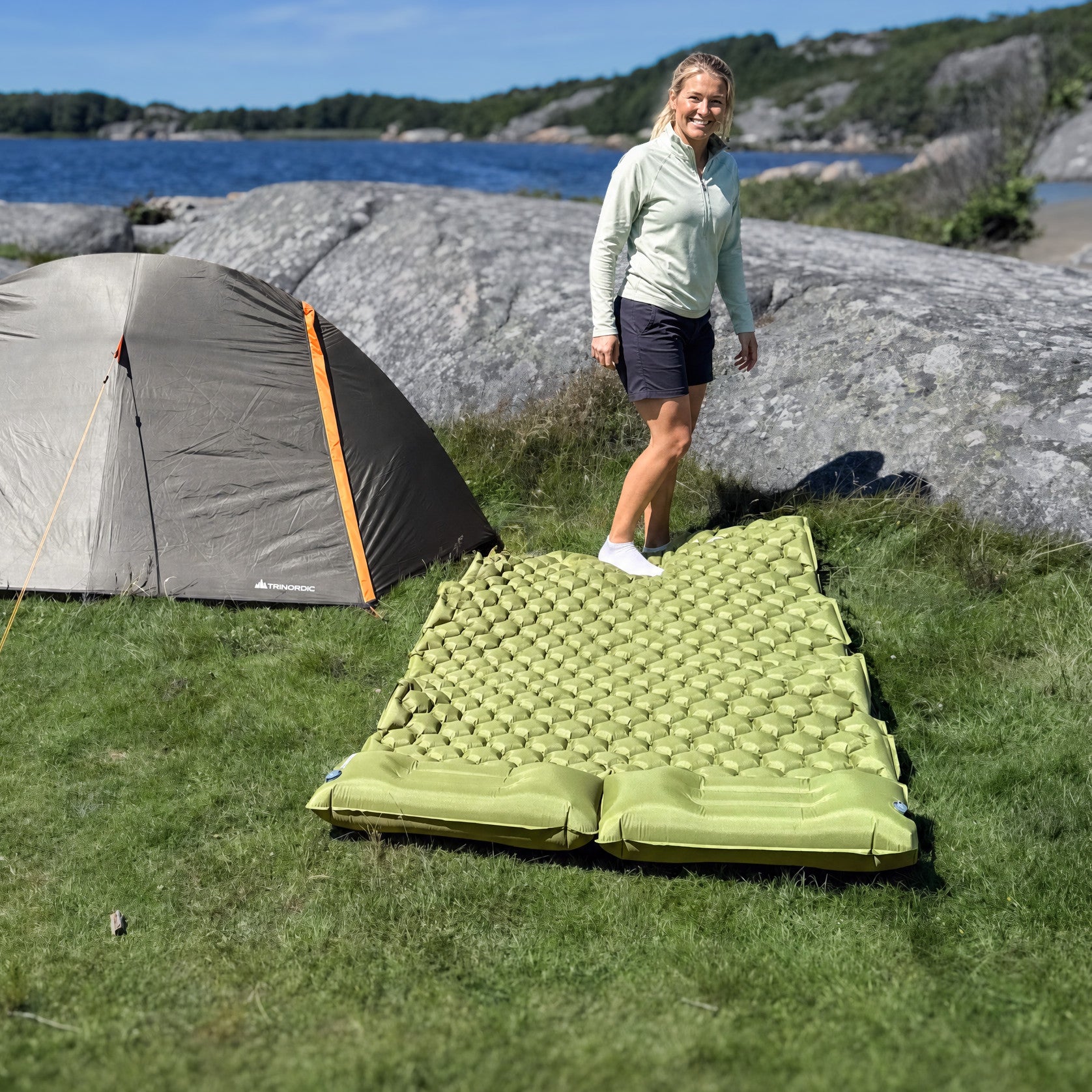 Vestra 2P – Lightweight Double Sleeping Pad with Foot Pump