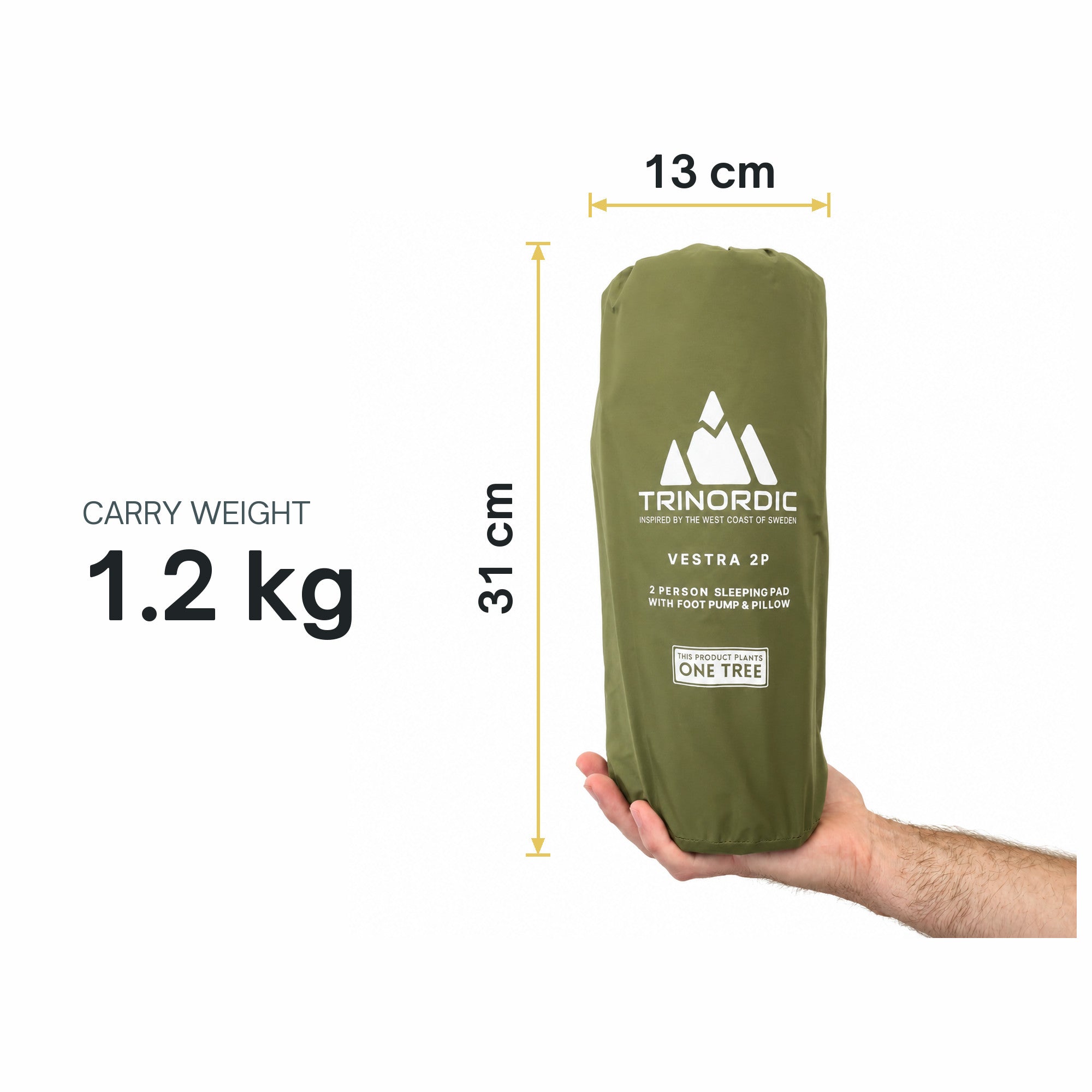 Vestra 2P – Lightweight Double Sleeping Pad with Foot Pump