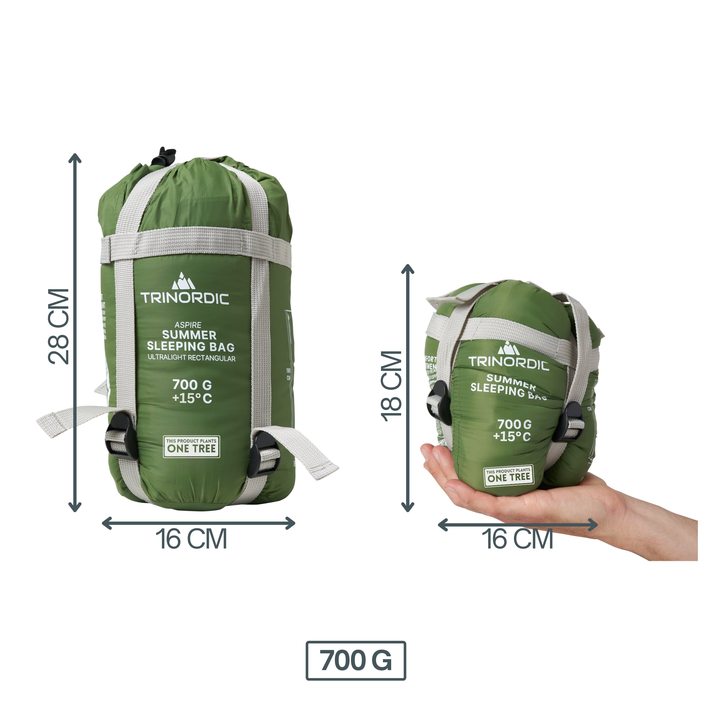 Somra EN – Ultralight Summer Rectangular Sleeping Bag 700g