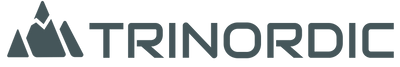 Trinordic logo with mountain icon on a white background